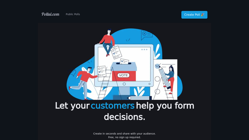 Pollui Landing Page