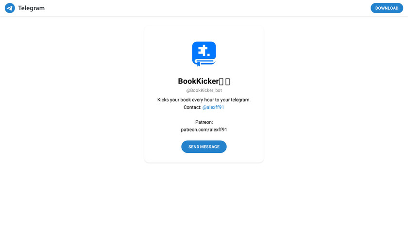BookKicker Landing Page
