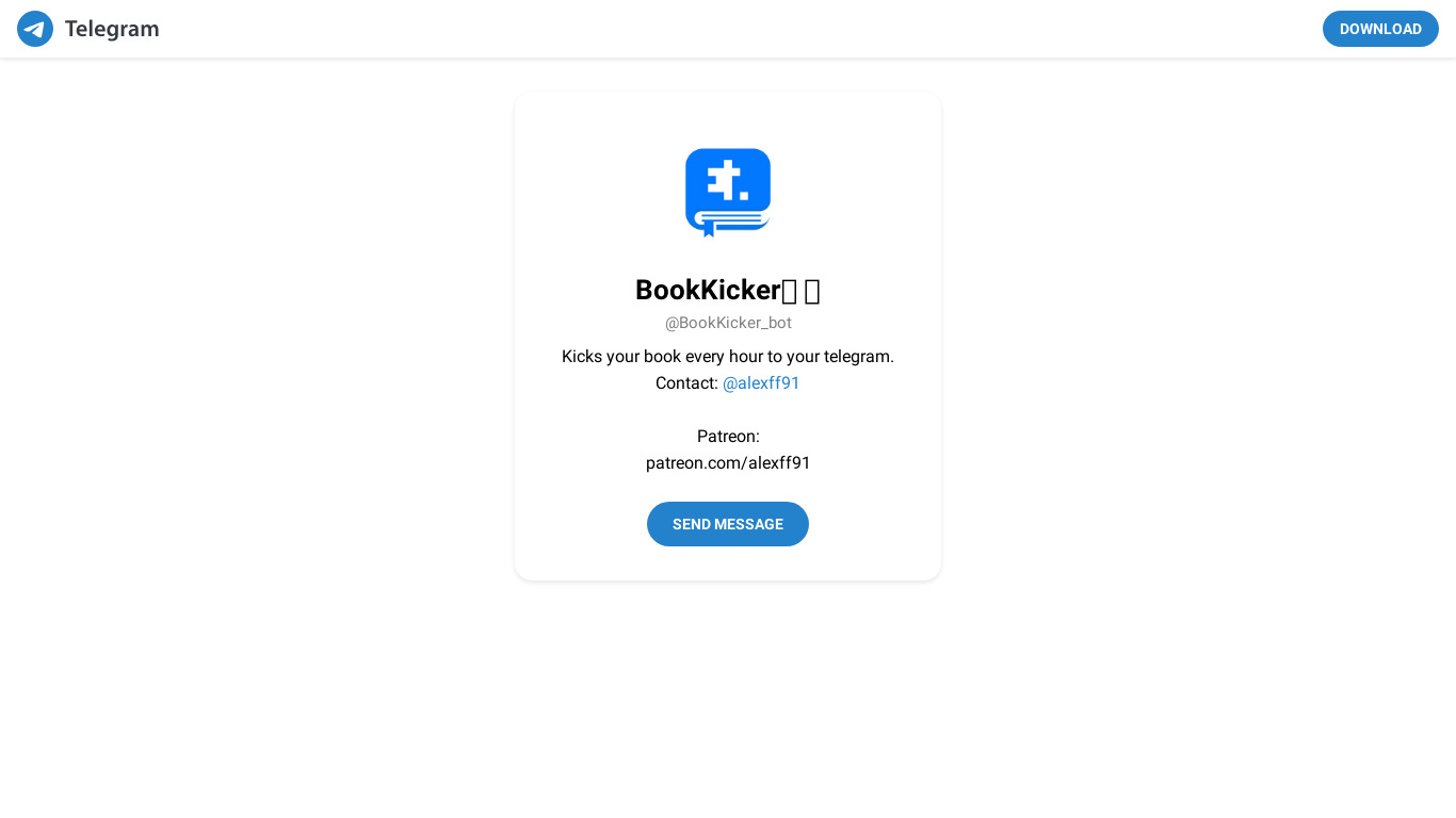 BookKicker Landing page
