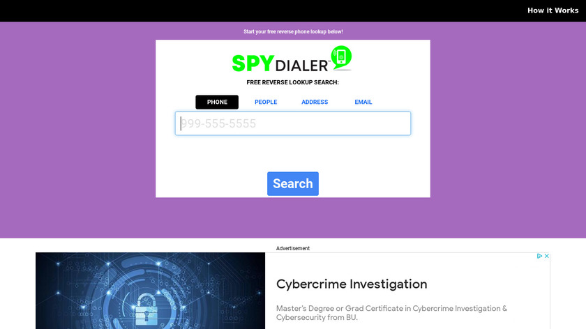 Spy Dialer Landing Page