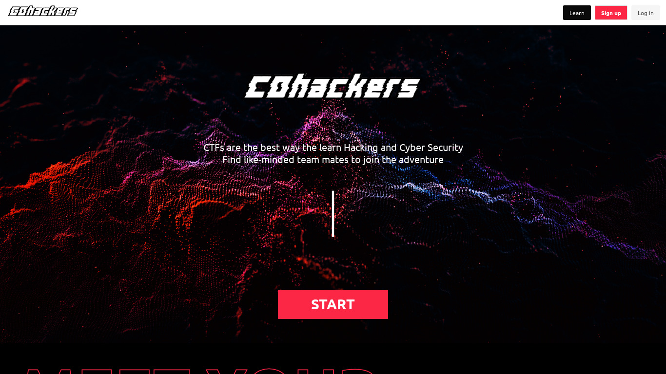 Cohackers Landing page