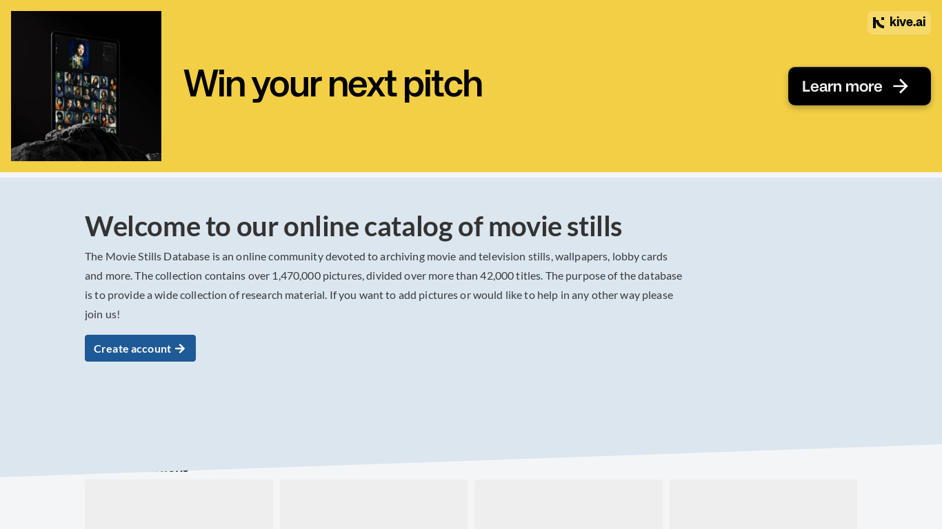 Movie DB Landing page