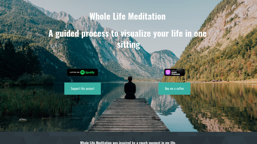 Whole Life Meditation Landing Page