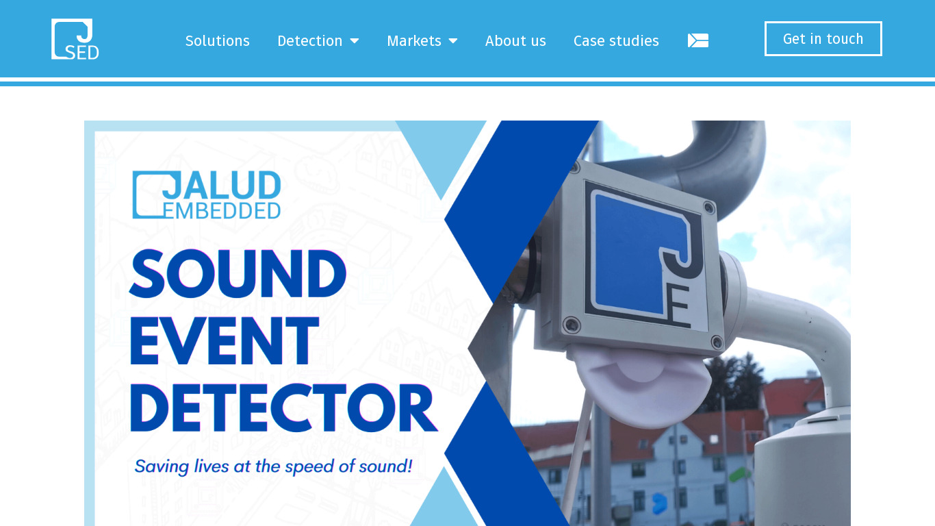 Sound Event Detector Landing page