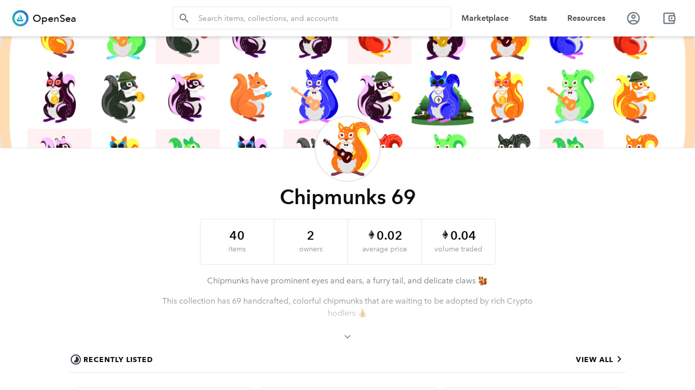 Chipmunks 69 Landing page