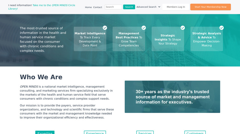 Open Mind Landing Page
