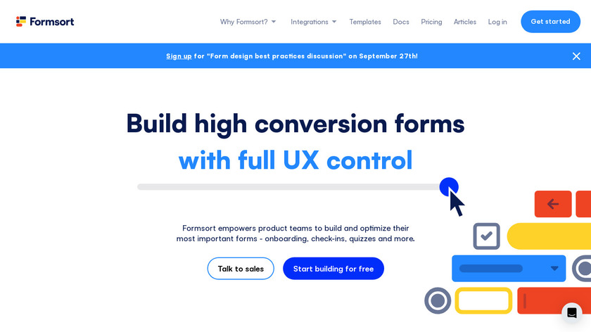 Formsort Landing Page