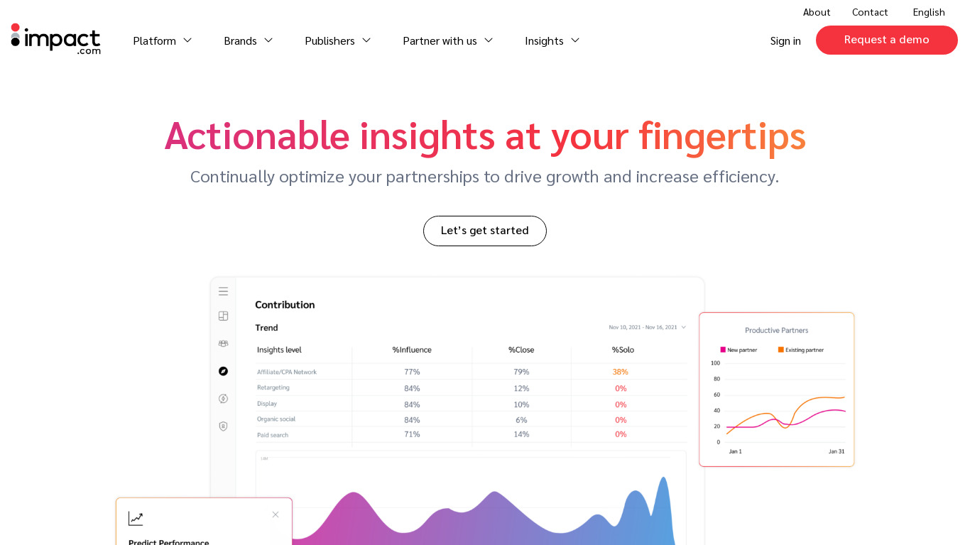 Altitude by Impact Landing page