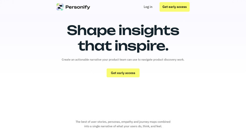 Personify Landing Page