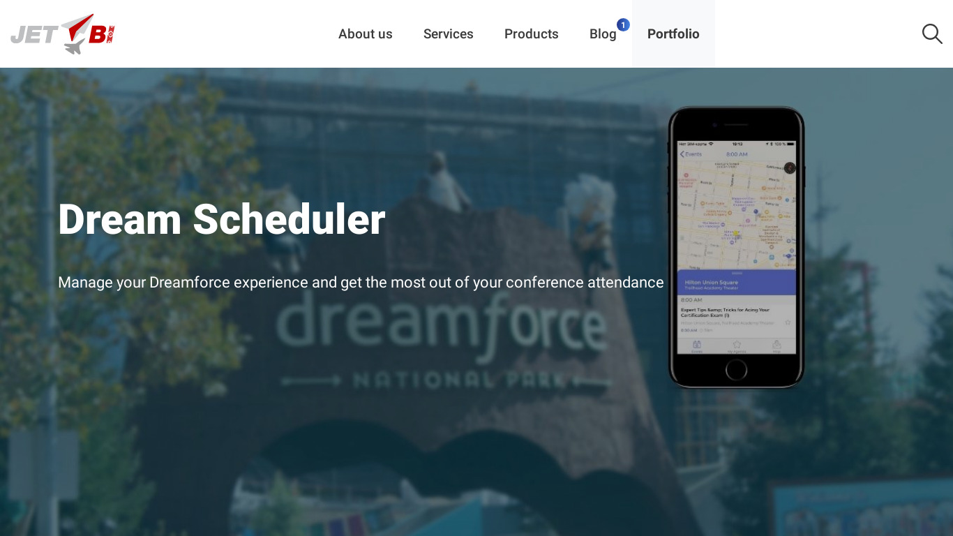 Dream Scheduler Landing page