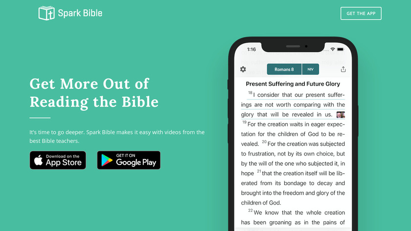 Spark Bible Landing Page