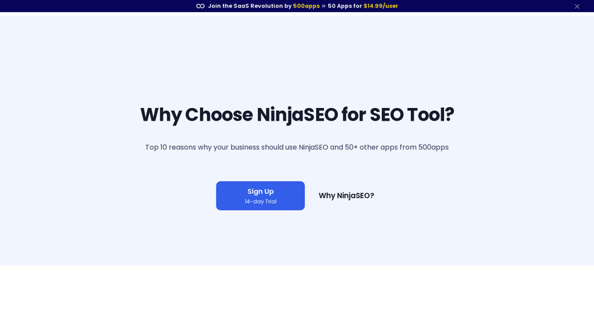 NinjaSEO Landing Page