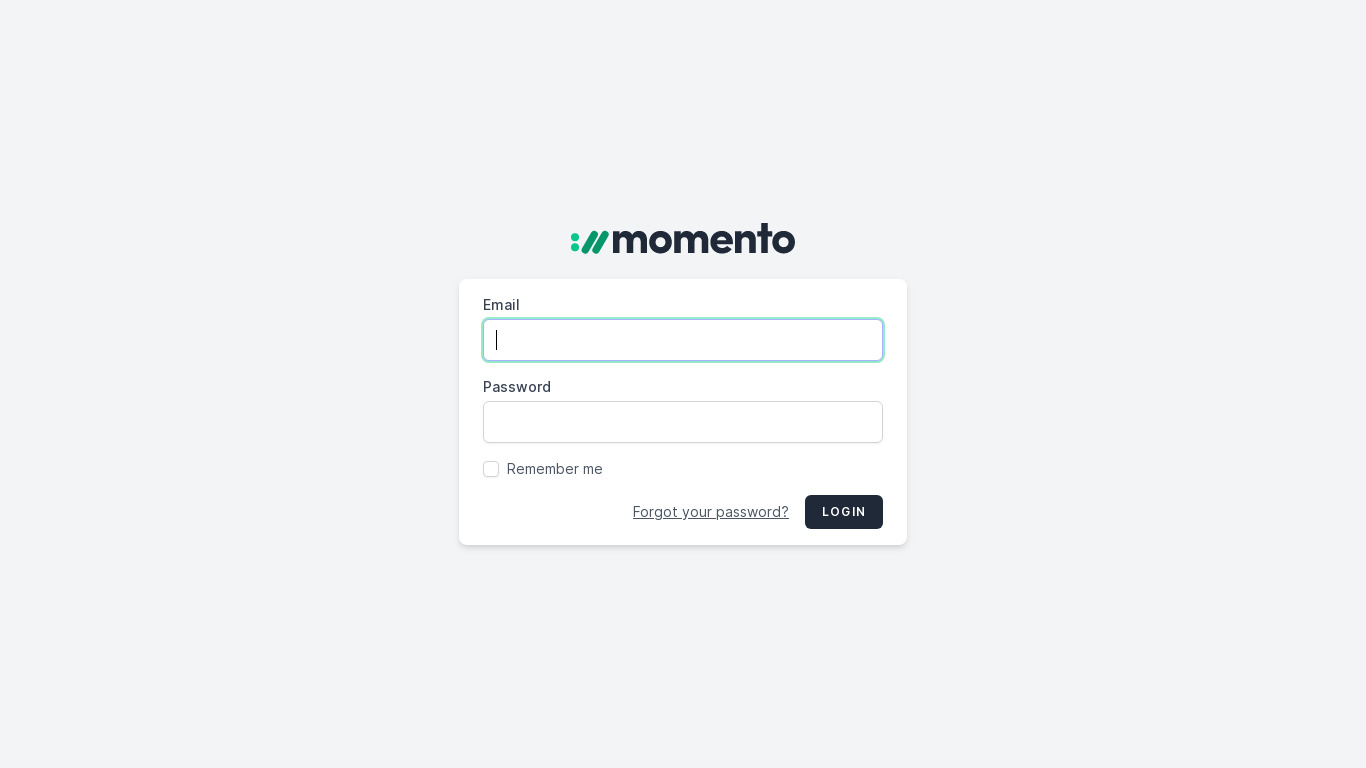 Momento Domains Landing page