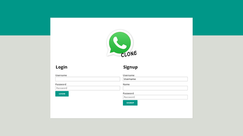 NoCode WhatsApp Clone Landing Page