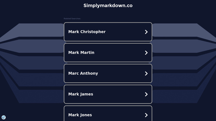 Simplymarkdown Landing Page