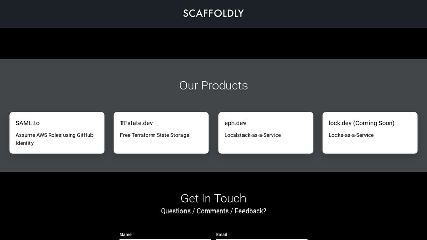 Scaffoldly Landing Page