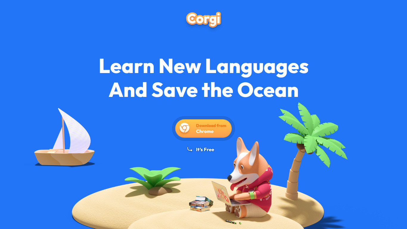 Corgi for Feedly Landing page