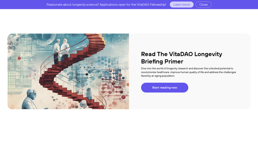 VitaDAO Landing Page