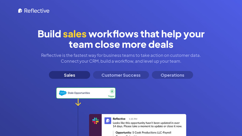 Reflective.co Landing Page