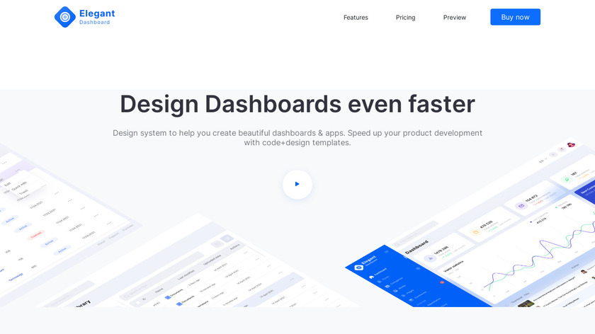 Elegant Dashboard Kit Landing Page