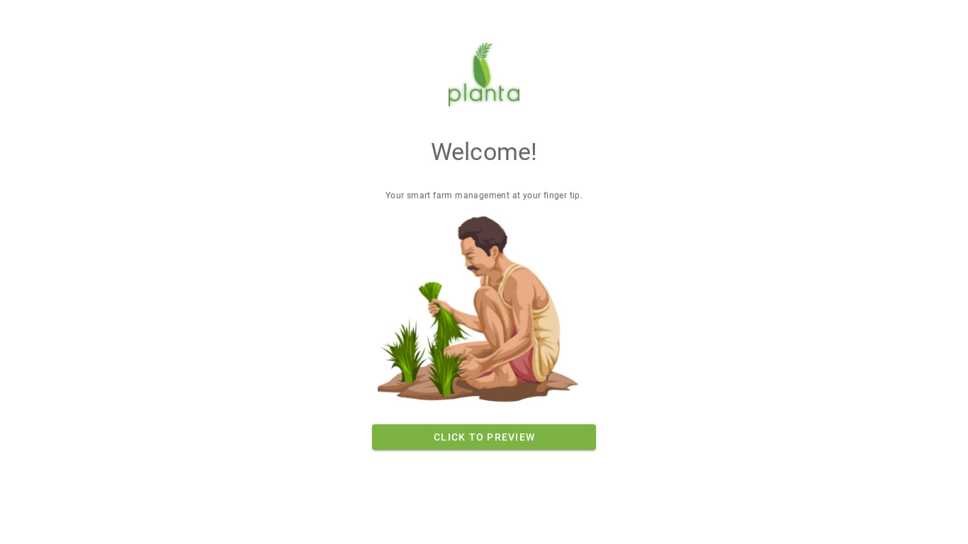 Planta Landing page
