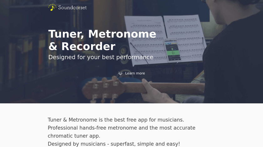 Soundcorset Landing Page