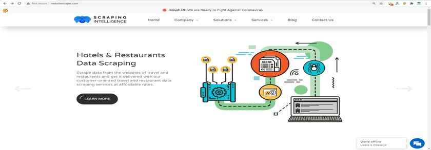 Scraping Intelligence Landing Page