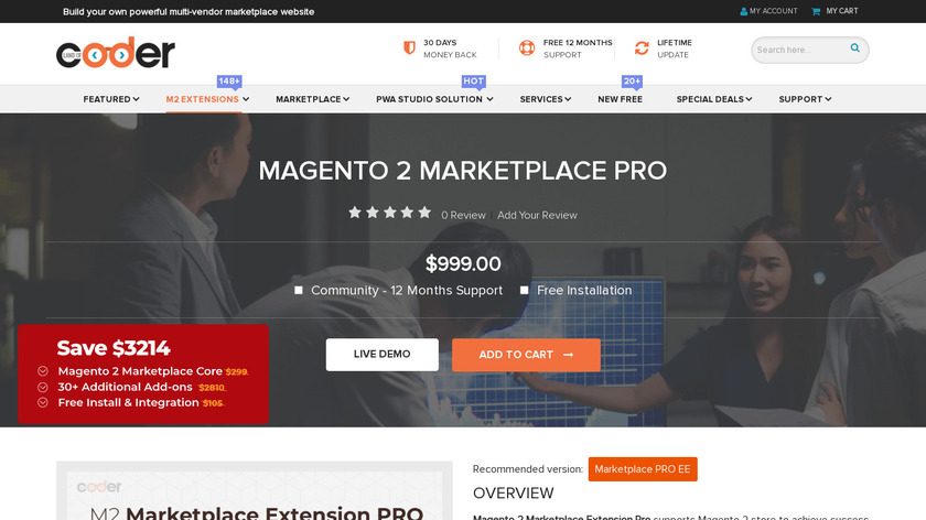 Landofcoder Magento 2 Marketplace PRO Landing Page