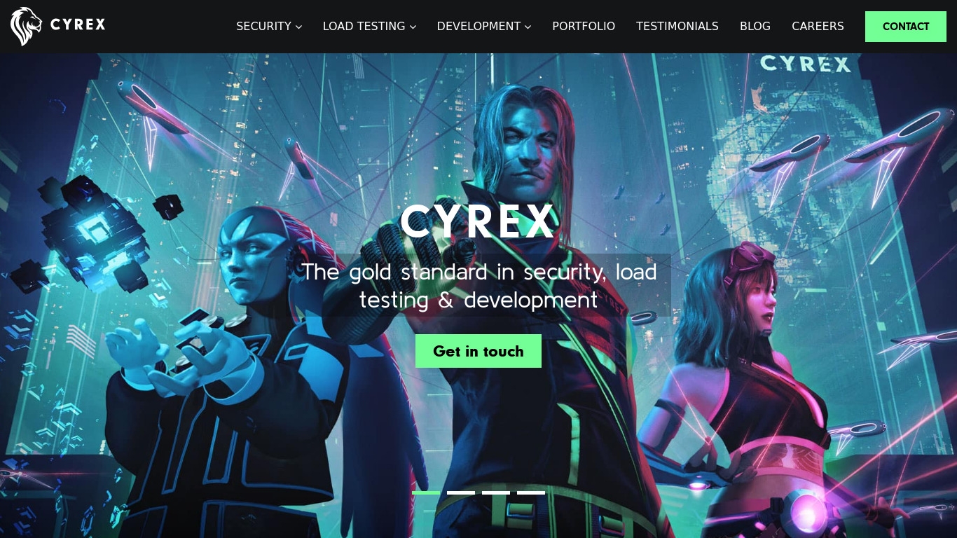 CYREX Landing page