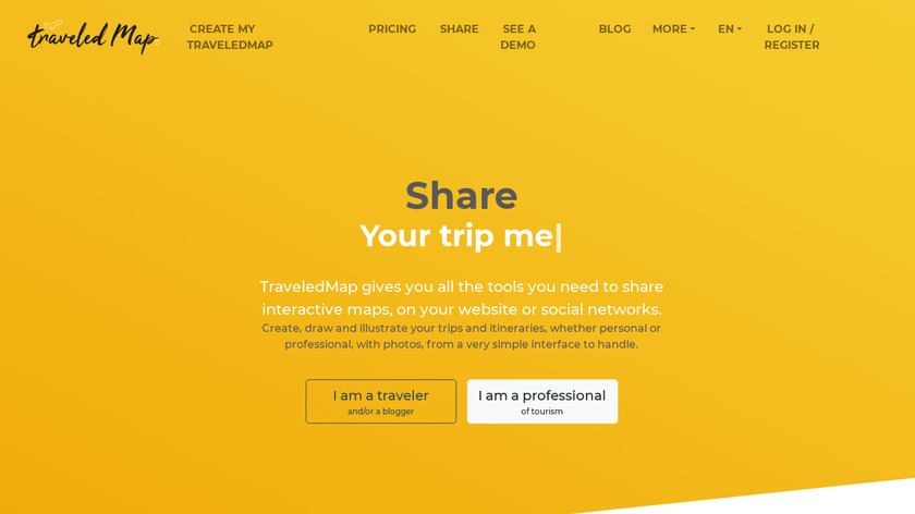 TraveledMap Landing Page