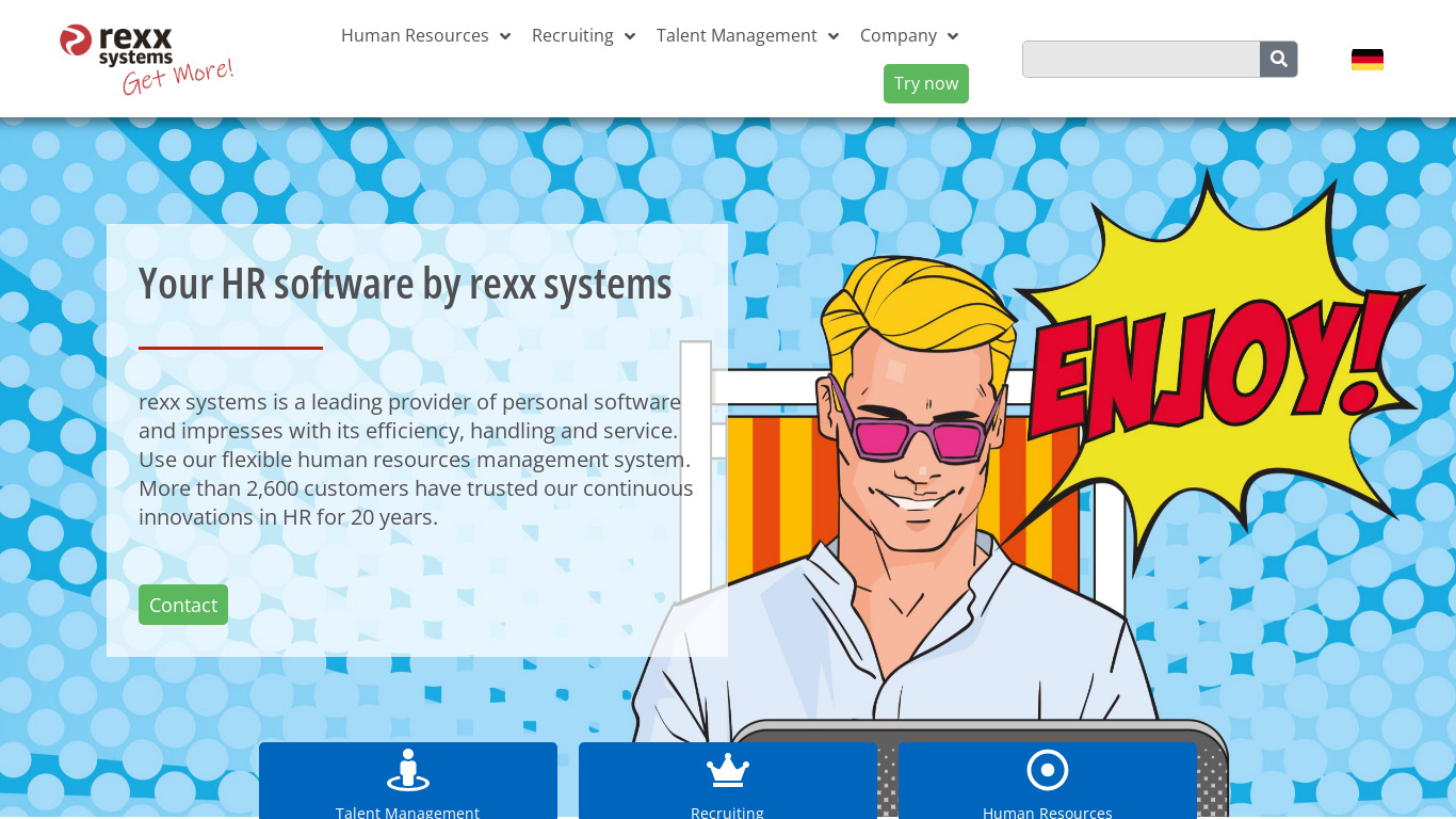 Rexx Systems Skill Management Landing page