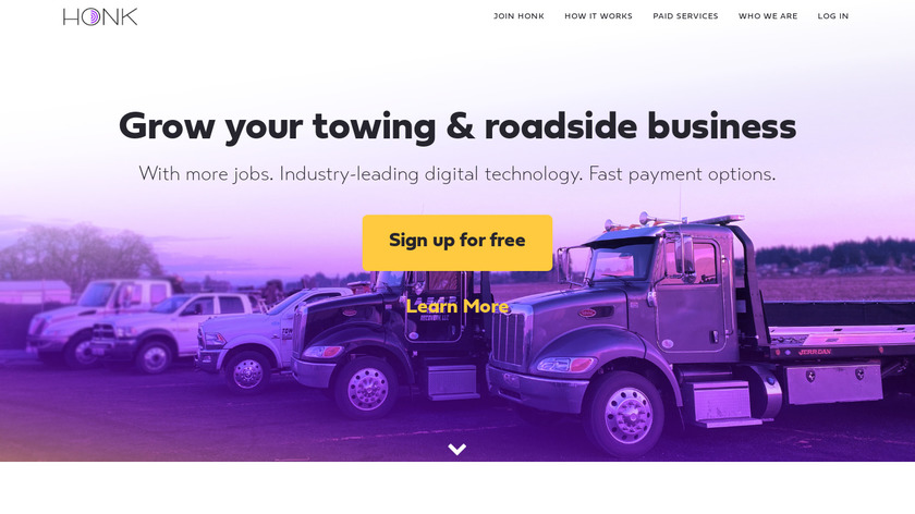 HONK Partner Landing Page