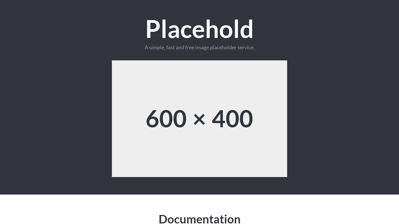 Placehold.co Landing page