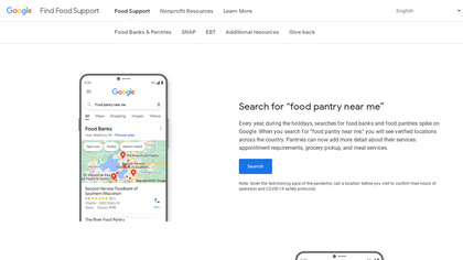 Find Food Support by Google image