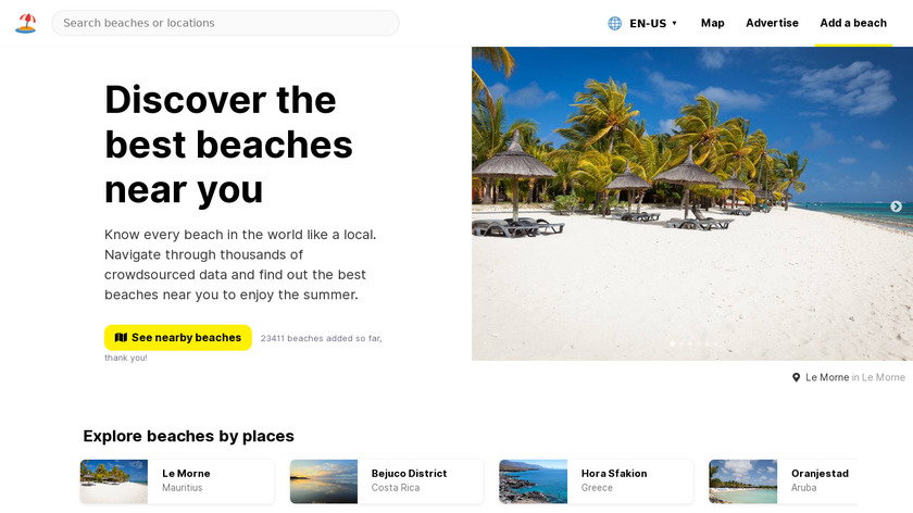 Beach Nearby Landing Page