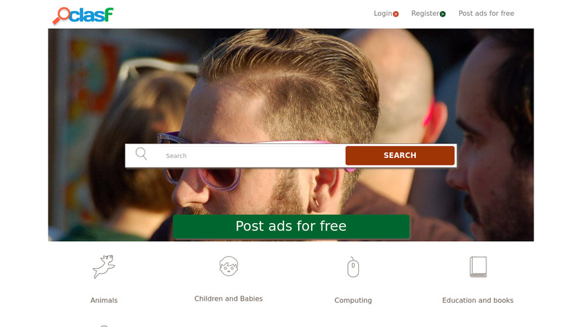 Clasf.pk Landing Page