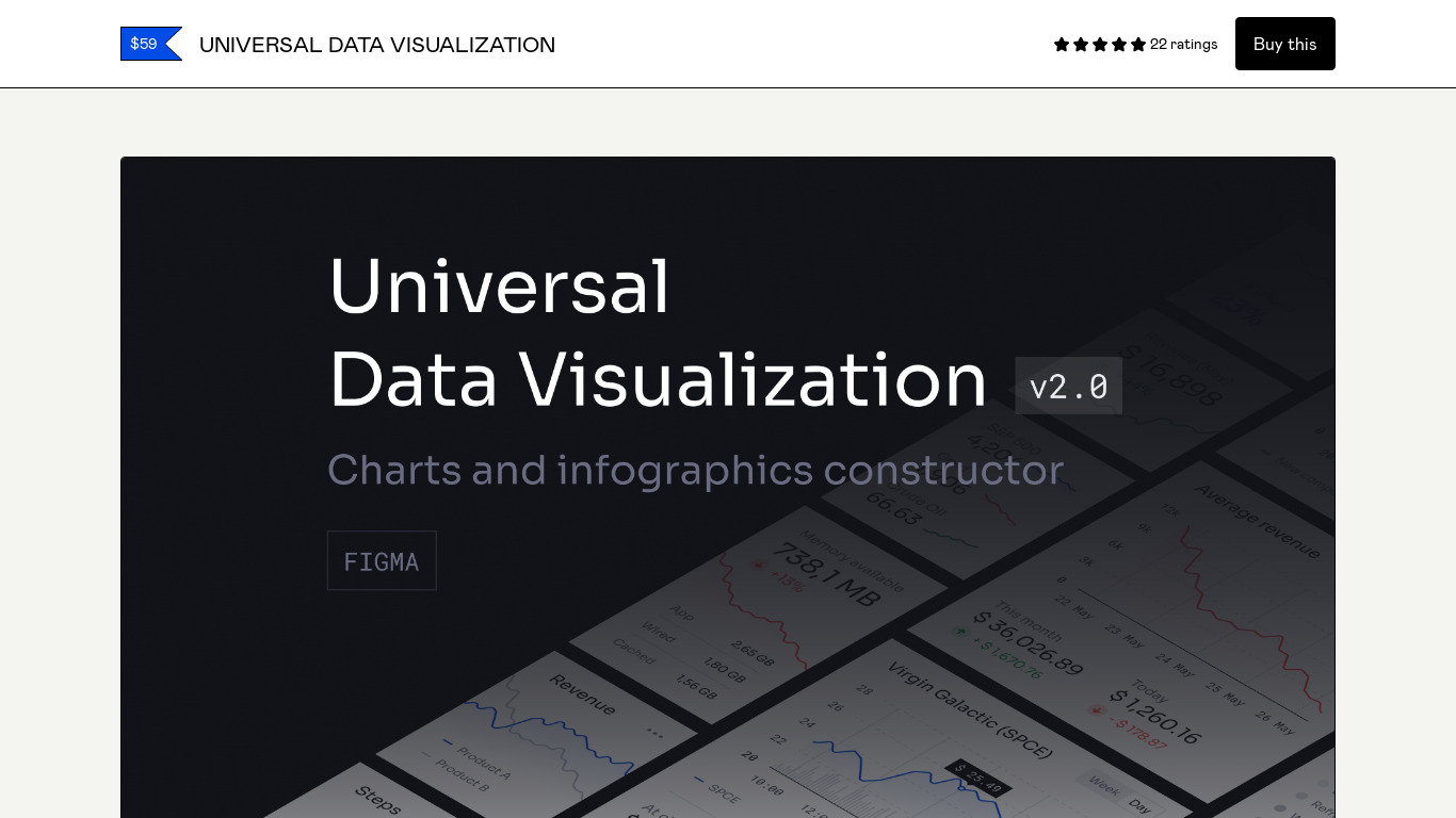 Universal Data Visualization Landing page