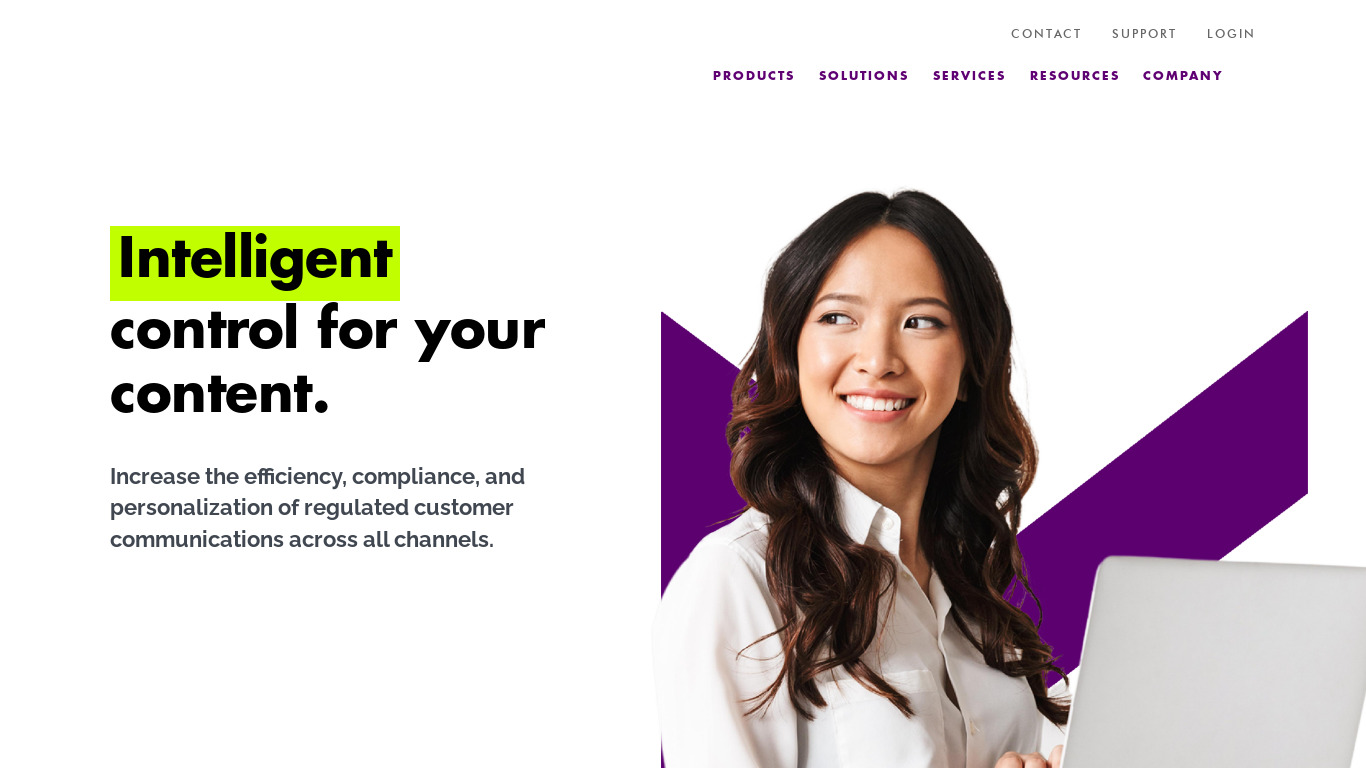 Messagepoint Landing page