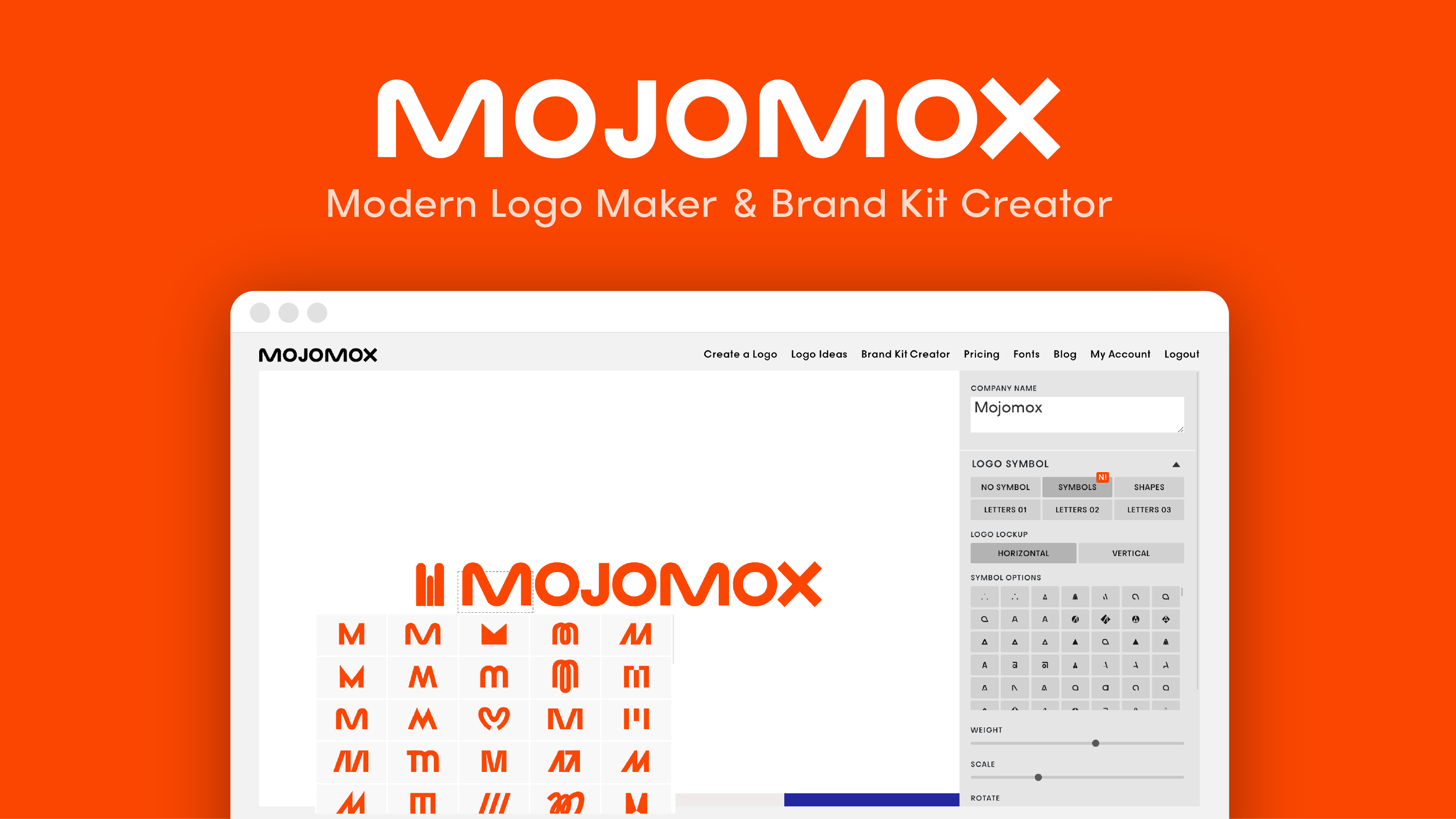 Mojomox Landing page