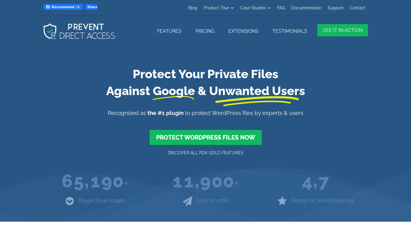 Prevent Direct Access Landing page