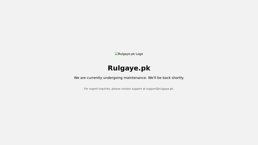 Rulgaye.pk Landing Page