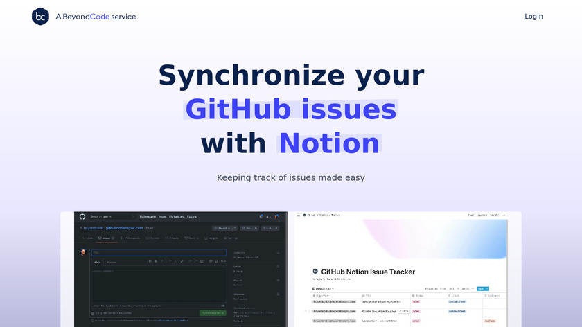 GitHub Notion Sync Landing Page