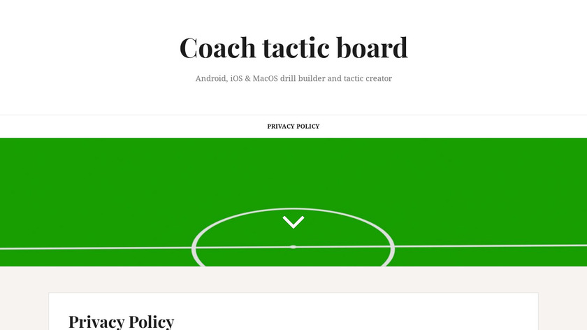 Coach Tactic Board Landing Page