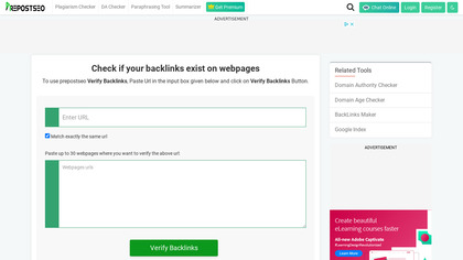 PrepostSEO Verify Backlinks image