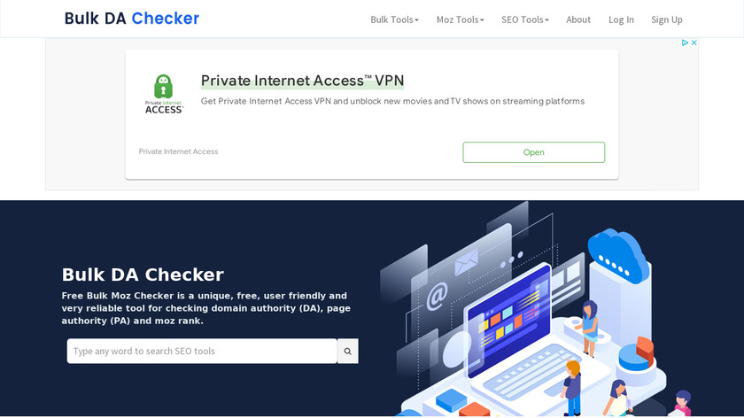 BulkDAChecker Landing Page