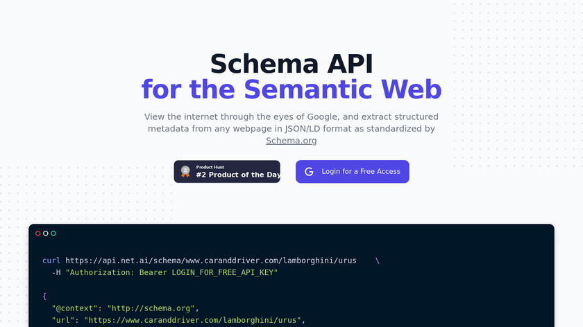 Schema API Landing Page