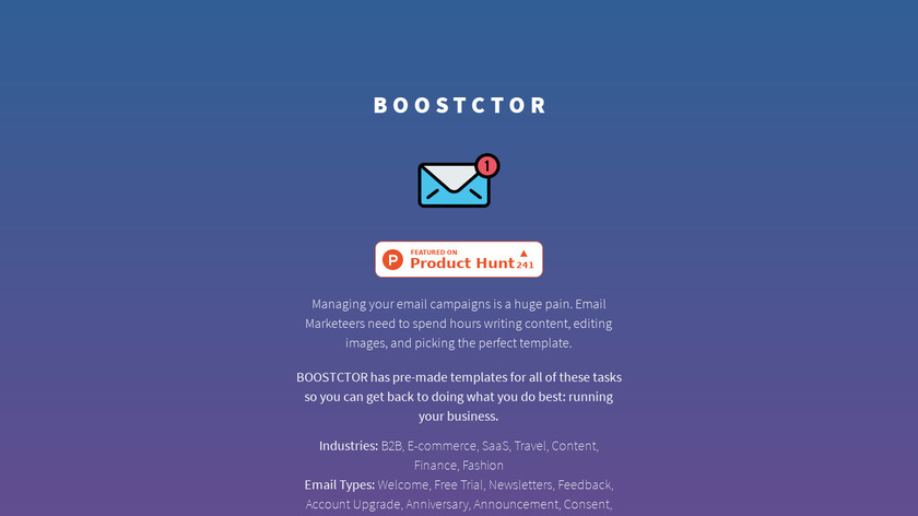Boost CTOR Landing Page
