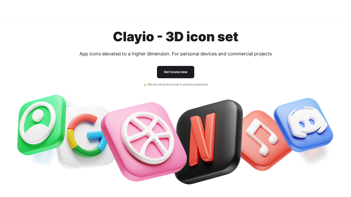 Clayio Landing page