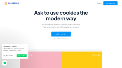 Confirmic Cookie Widget image