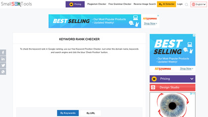 SmallSEOTools Keyword Rank Checker image